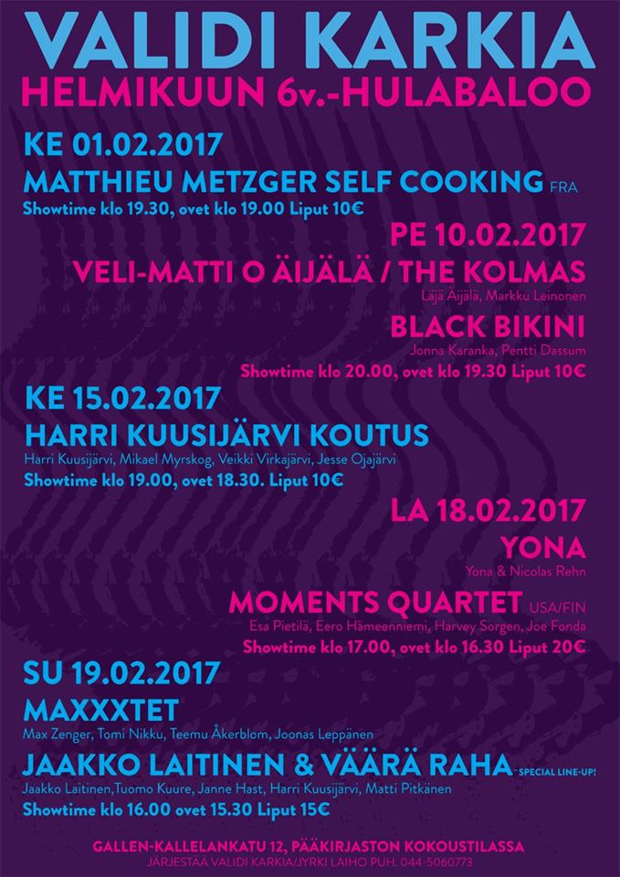Validi Karkia VELI MATTI O IJ L THE KOLMAS BLACK BIKINI Jazz Finland validi-karkia-veli-matti-o-ij-l-the-kolmas-black-bikini-jazz-finland